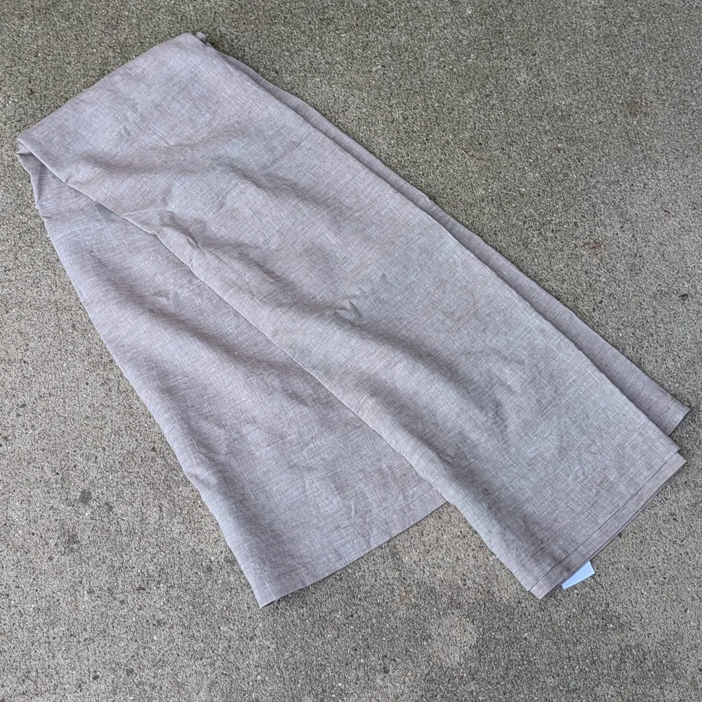 RESTORATION HARDWARE belgian linen shower curtain